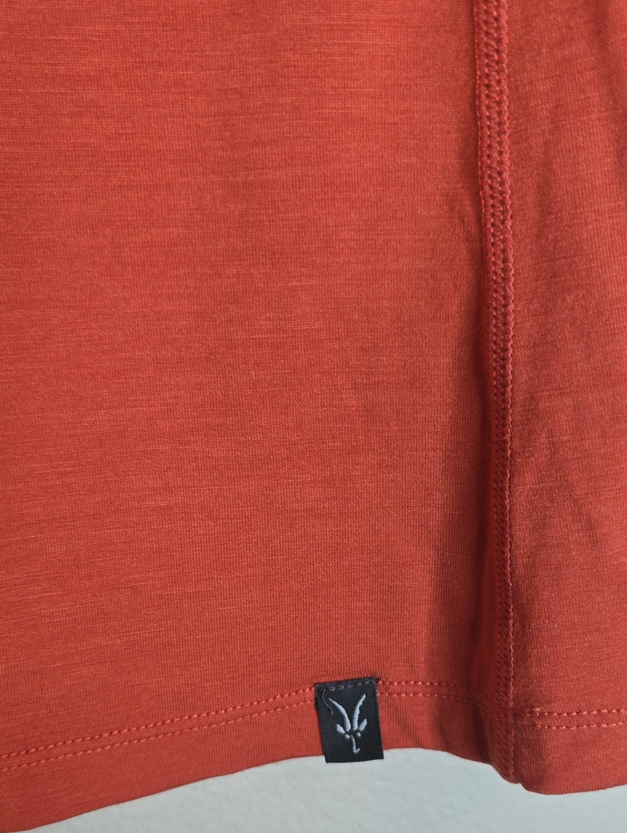 Ibex Woolies Tech Long Sleeve Crewneck Top - Rust Orange Size M Nwot — image 5 of 7